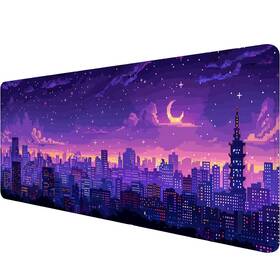 Wzmbzf 458592503074 Japanese Anime Gaming Mouse Pad Pixel City Skyline Neon Large Ma