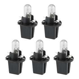A22060600ux0046 X Autohaux 5pcs Dc 12v 1.2w T5 Dashboard Light Blub Yellow For Car Internal W