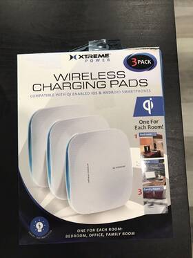 Xtreme Power 805106218201 Wireless Charging Pads 3 Pack Compatible With Iso And Android Euc