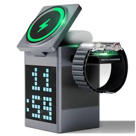 Xumiuziyxe8qvfcha4 Xumiuziy Bluetooth Speaker 6 In 1 Wireless Charging Station With Alarm