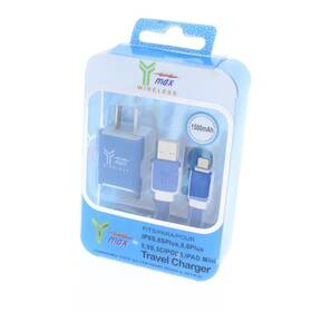 Y-max 660000222019 Travel Charger Ac Adapter And Cable For Iphone