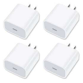 Yeotsmut 721718040743 4 Pack Usbc Wall Charger 20w Power Adapter For 17/16/15/14/13/15 Pro/pr