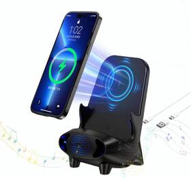 B0cq4l6641 Yhjqwdz 4-in-1 Wireless Charger With Bluetooth Speaker And Voice Control Night Light 15w