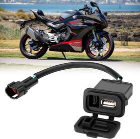 Yibeico 445040238205 Upgraded Motorcycle Fast Charge For Cfmoto Dual Usb Type-c Charger Quick