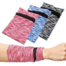 Yitexin 605182441087 3pcs Wrist Wallet With Zipper Lightweight Phone Wristband For Running Breat