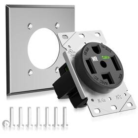 14-30wr-wp Yomiuwo Nema 14-30 Outlet Designed Specifically For Ev Charging Weather Resistant 3-p