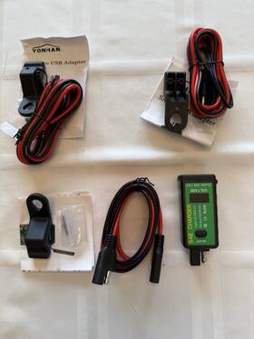 Gsg2016p-4.2a Yonhan Motorcycle Phone Charger 4.8a Sae To Usb Adapter With Voltmeter And On/off
