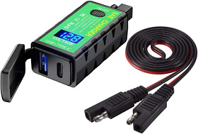 Yonhan Motorcycle Usb Charger Sae To Adapter Total 36w Dual Type C Pd &