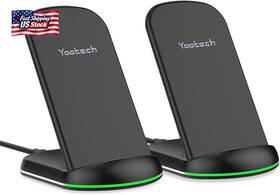 Yootech 744110429718 2 Pack Wireless Charger 10w Max Charging Stand Compatible Wit