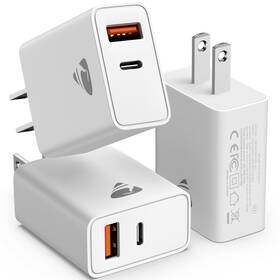 Yosou 936878855159 3 Pack Usb C Charger Block Wall Usbc Dual Port 20w Usb-c Pow