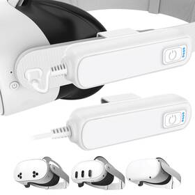 Sw18650-34mp Yrxvw 2-pack 5000mah Battery Pack For Meta/oculus Quest 3s/3/2 Bright White-2