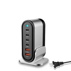 Ofs-680 Ytfcyikbg Usb C Fast Charger 6 Port Desktop Multiple Devices Power Adapter For Laptop