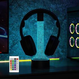 Yuandian 719081929895 Light Up Headphone Stand For Desk Gaming Headset Holder Rgb With 16 Color Li