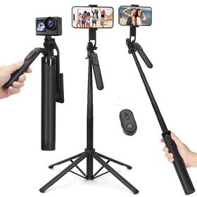 B181 Yuanran 70inch Selfie Stick Phone Tripod With Rechargeable Remote Portable Extendable