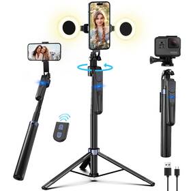 Yb181 Yuanran 70 Inch Auto Face Tracking Tripod For Iphone 360 Rotation Travel Selfie Stick Sta