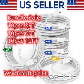 Yuntong Wholesale 767461873993 Bundle Sale Lot Of 30 Pcs Usb-c To Cable Items All For Iphone 15-17 Model