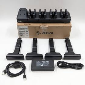 Crd-et4x-4s10i1-01 Zebra Genuine Et40 10 Inch Tablet 4-slot Charging Cradle Black