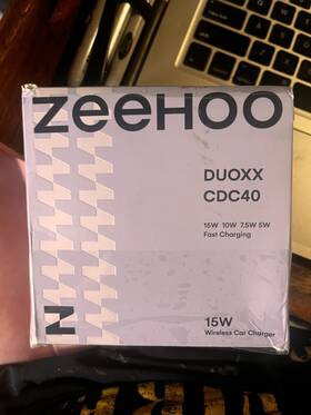 Cdc40 Zeehoo Duocool 15w Wireless Car Charger