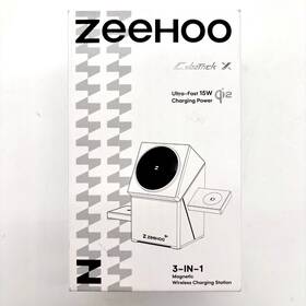 Zeehoo X00499mai9 Gray Ultra-fast 15w 3 In 1 Magnetic Wireless Charging Station