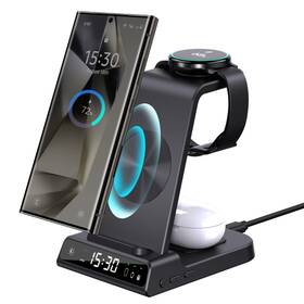 Zengoose 060944860066 Wireless Charger For Samsung Charging Station With Clock Galaxy S