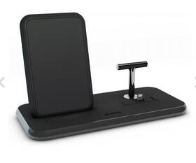 Zedc06b Zens Zedc06w/00 Zedc06b/00 Stand Dock Aluminium Fast Wireless Charger - Black For Iphone