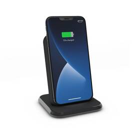 Zesc15b Zens Qi Certified Stand Aluminium Wireless Charger Black Fast Charging With