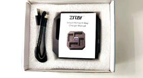 Zf41 Zitay 4-channel Fast Smart Charger Station Kit With Batteries
