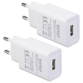 Zlonxun 703063375251 European Charger Adapter 2-pack 5v/2a Eu Plug Power For Iphone