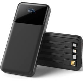 Zuoggpet 798623963788 Portable Charger With Built In Cables Power Bank Cords Wires Slim 1000