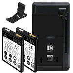4IN1 2X 1650MAH Battery Universal Charger Bracket For Kyocera Duraxa E4510 Phone. Fixed Price $49.91.