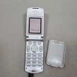 Vtg Motorola Series T720 Phone Silver Flip Turns - No Batt. Fixed Price $9.87.