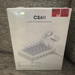 Soopii CS60 Premium 6-PORT Pd Charging Station White Charges Device Sealed BX9. Fixed Price $38.85.
