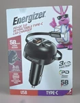 Energizer Pd + Qc 3.0 Retractable Type-c & Usb Ports Car Charger 58 Watts. Fixed Price $7.00.