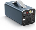 Powdeom 150W Portable Power Station, 155.4WH Laptop Small, Gray Blue. Fixed Price $133.90.