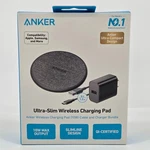 Anker 10W Wireless Charging Pad With 4' Cable And 18W Wall Charger ( Black ). Fixed Price $11.99.