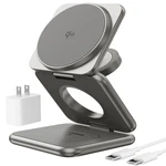 QI2-CERTIFIED 15W Magnetic Foldable Charger Ku Xiu X40Q 3 In Wireless. Fixed Price $113.78.