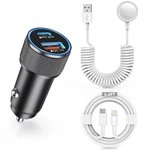 38W Car Charger For Apple Watchfast Usb PDQC3.0 Dual Port. Fixed Price $15.95.