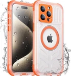 Redfire Case For Iphone 15 Waterproof, With Magsafe, Orange. Fixed Price $43.97.