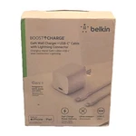Belkin 30W Usb-c Gan Wall Charger Fast Pd Mfi Cable For Iphone Ipad White. Fixed Price $19.99.