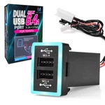 Mictuning 6.4A Dual Usb Fast Car Charger QC3.0 Port For Toyota 12V-24V Charging. Fixed Price $23.06.