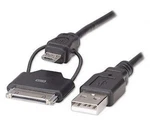 Manhattan Ilynk 2-IN-1 Micro Usb And Apple Cable. Fixed Price $12.30.