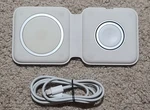 Apple Magsafe A2458 White 5-VOLT Wireless Portable Fast Duo Charger For Iphone. Fixed Price $50.00.