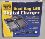 New Tech Pro Dual Bay Usb Digital Charger Model PT-2B8 PTD-53 For Canon LP-E6NH. Fixed Price $9.99.