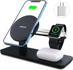 Anpules Magnetic Wireless Charger Stand Mag-safe 3 In 1 Station. Fixed Price $24.99.