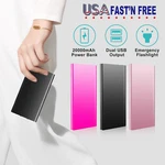 20000MAH Power Bank Ultra-thin External Battery W/ Usb Ports For Phone Charger. Fixed Price $18.40.