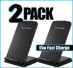 Pack Wireless Fast Charger Stand Pad For Samsung Galaxy S8 S9 S10 S20 S21 S22. Fixed Price $19.49.