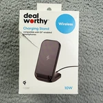 Deal Worthy Wireless Charging Stand Qi 10W 18W Usb-a Adapter Black Open Box. Fixed Price $11.00.