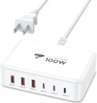 Usb Fast Charger, 100W Gan 6 Port Charging Station Hub Block Cube. Fixed Price $33.99.