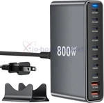 800W Usb Fast Charger Block, Multi-port Charging Station Gan Double 140W. Fixed Price $47.99.
