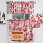 Maison D' Hermine Kitchen Curtains Sets For Windows 100% Cotton Of. Fixed Price $17.15.